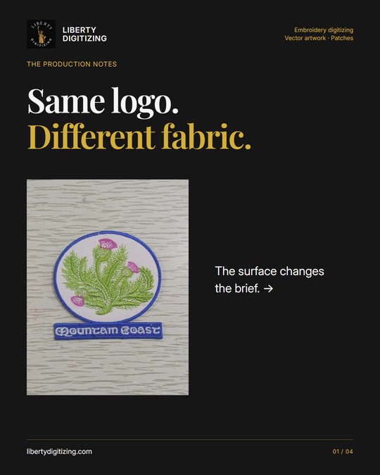 Same logo. Different fabric.