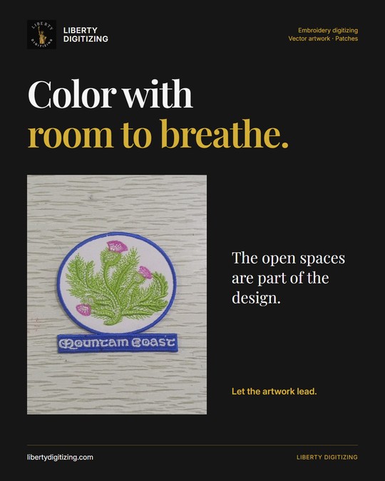 Color with room to breathe.